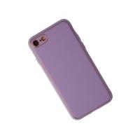 Newface iPhone 7 Kılıf Coco Deri Silikon Kapak - Lila