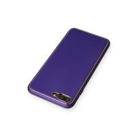 Newface iPhone 7 Plus Kılıf Coco Deri Silikon Kapak - Mor