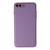 Newface iPhone 7 Plus Kılıf Coco Deri Silikon Kapak - Lila