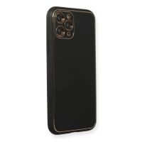 Newface iPhone 11 Pro Kılıf Coco Deri Silikon Kapak - Siyah