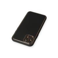 Newface iPhone 11 Pro Kılıf Coco Deri Silikon Kapak - Siyah