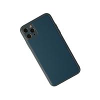 Newface iPhone 11 Pro Kılıf Coco Deri Silikon Kapak - Mavi