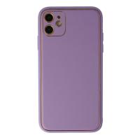 Newface iPhone 12 Kılıf Coco Deri Silikon Kapak - Lila