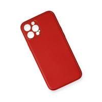 Newface iPhone 12 Pro Kılıf Coco Deri Silikon Kapak - Kırmızı