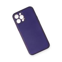 Newface iPhone 12 Pro Kılıf Coco Deri Silikon Kapak - Mor