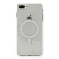 Newface iPhone 8 Plus Kılıf Magneticsafe Şeffaf Silikon - Şeffaf