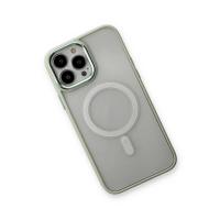 Newface iPhone 13 Pro Kılıf Room Magneticsafe Silikon - Su Yeşili