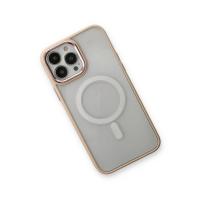 Newface iPhone 13 Pro Max Kılıf Room Magneticsafe Silikon - Pudra