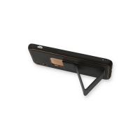 Newface iPhone XS Max Kılıf Coco Deri Standlı Kapak - Siyah