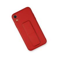 Newface iPhone XR Kılıf Coco Deri Standlı Kapak - Kırmızı
