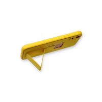 Newface iPhone XR Kılıf Coco Deri Standlı Kapak - Sarı