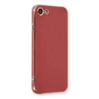 Newface iPhone 7 Kılıf Volet Silikon - Kırmızı