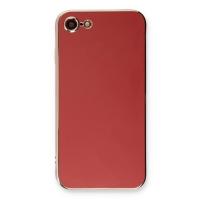 Newface iPhone 7 Kılıf Volet Silikon - Kırmızı