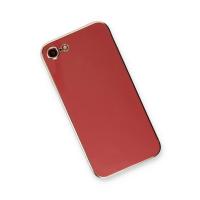 Newface iPhone 7 Kılıf Volet Silikon - Kırmızı