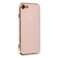 Newface iPhone 7 Kılıf Volet Silikon - Pembe