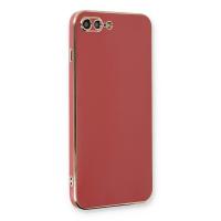 Newface iPhone 7 Plus Kılıf Volet Silikon - Kırmızı