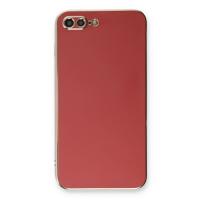 Newface iPhone 7 Plus Kılıf Volet Silikon - Kırmızı