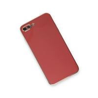 Newface iPhone 7 Plus Kılıf Volet Silikon - Kırmızı