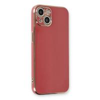 Newface iPhone 13 Kılıf Volet Silikon - Kırmızı