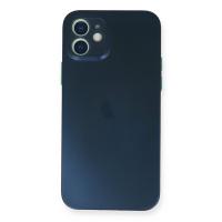 Newface iPhone 12 Kılıf PP Ultra İnce Kapak - Mavi