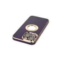 Newface iPhone 13 Pro Kılıf Store Silikon - Derin Mor