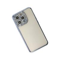 Newface iPhone 13 Pro Kılıf Joke Taşlı Silikon - Mavi