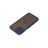 Newface iPhone 11 Pro Kılıf Montreal Silikon Kapak - Lacivert