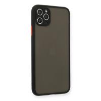 Newface iPhone 11 Pro Max Kılıf Montreal Silikon Kapak - Siyah