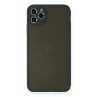 Newface iPhone 11 Pro Max Kılıf Montreal Silikon Kapak - Yeşil