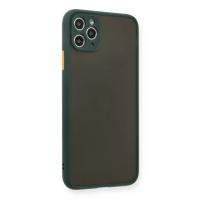 Newface iPhone 11 Pro Max Kılıf Montreal Silikon Kapak - Yeşil