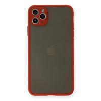 Newface iPhone 11 Pro Max Kılıf Montreal Silikon Kapak - Kırmızı