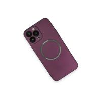 Newface iPhone 13 Pro Max Kılıf Jack Magneticsafe Lens Silikon - Mürdüm
