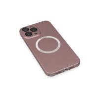 Newface iPhone 13 Pro Max Kılıf Jack Magneticsafe Lens Silikon - Rose Gold