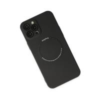 Newface iPhone 12 Pro Max Kılıf Jack Magneticsafe Lens Silikon - Siyah