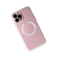Newface iPhone 12 Pro Max Kılıf Jack Magneticsafe Lens Silikon - Rose Gold