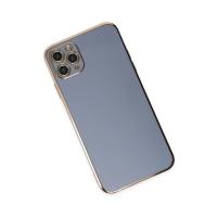 Newface iPhone 11 Pro Max Kılıf Volet Silikon - Mavi