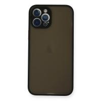 Newface iPhone 12 Pro Max Kılıf Montreal Silikon Kapak - Siyah