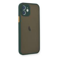 Newface iPhone 12 Mini Kılıf Montreal Silikon Kapak - Yeşil