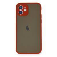 Newface iPhone 12 Mini Kılıf Montreal Silikon Kapak - Kırmızı