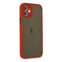 Newface iPhone 12 Mini Kılıf Montreal Silikon Kapak - Kırmızı