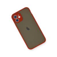 Newface iPhone 12 Mini Kılıf Montreal Silikon Kapak - Kırmızı