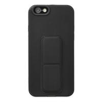Newface iPhone 6 Kılıf Mega Standlı Silikon - Siyah