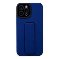 Newface iPhone 12 Pro Max Kılıf Mega Standlı Silikon - Mavi