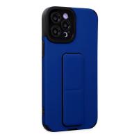 Newface iPhone 12 Pro Max Kılıf Mega Standlı Silikon - Mavi