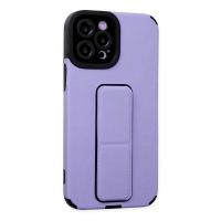 Newface iPhone 12 Pro Max Kılıf Mega Standlı Silikon - Lila