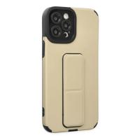 Newface iPhone 12 Pro Max Kılıf Mega Standlı Silikon - Gold
