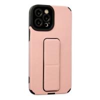 Newface iPhone 12 Pro Max Kılıf Mega Standlı Silikon - Pudra