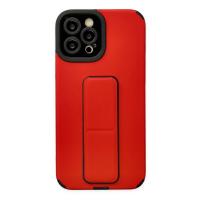 Newface iPhone 12 Pro Max Kılıf Mega Standlı Silikon - Kırmızı