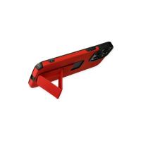 Newface iPhone 12 Pro Max Kılıf Mega Standlı Silikon - Kırmızı