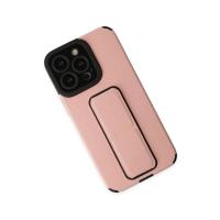 Newface iPhone 13 Pro Kılıf Mega Standlı Silikon - Pudra